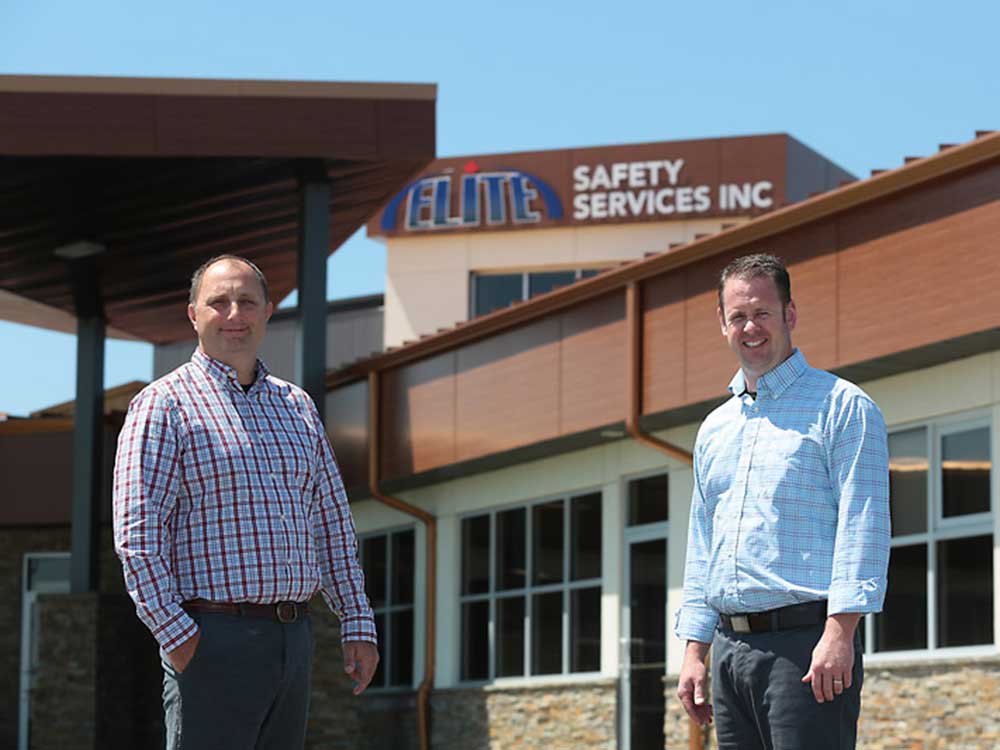 Elite Safety Services directors Darren Brick and Marc Watt